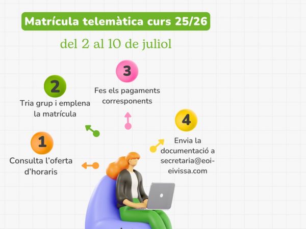 Matrícula juliol per al curs 2025-2026