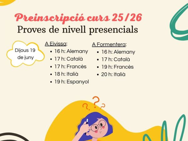 Proves de nivell JUNY 25